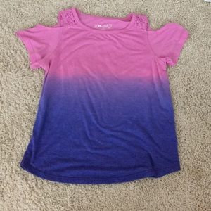 Cold shoulder hombre shirt